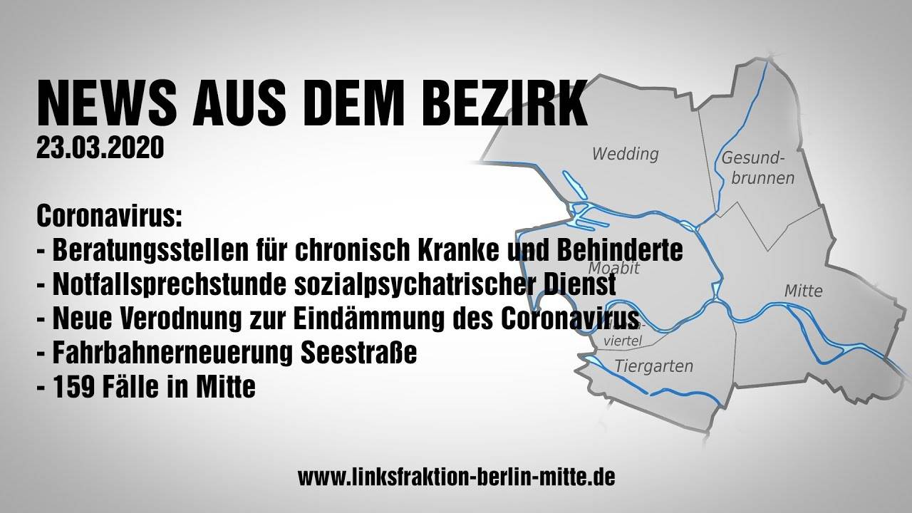 Der Coronavirus in Berlin-Mitte - News vom 23.03.2020