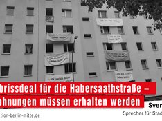 Sharepic zur Habersaathstraße.
