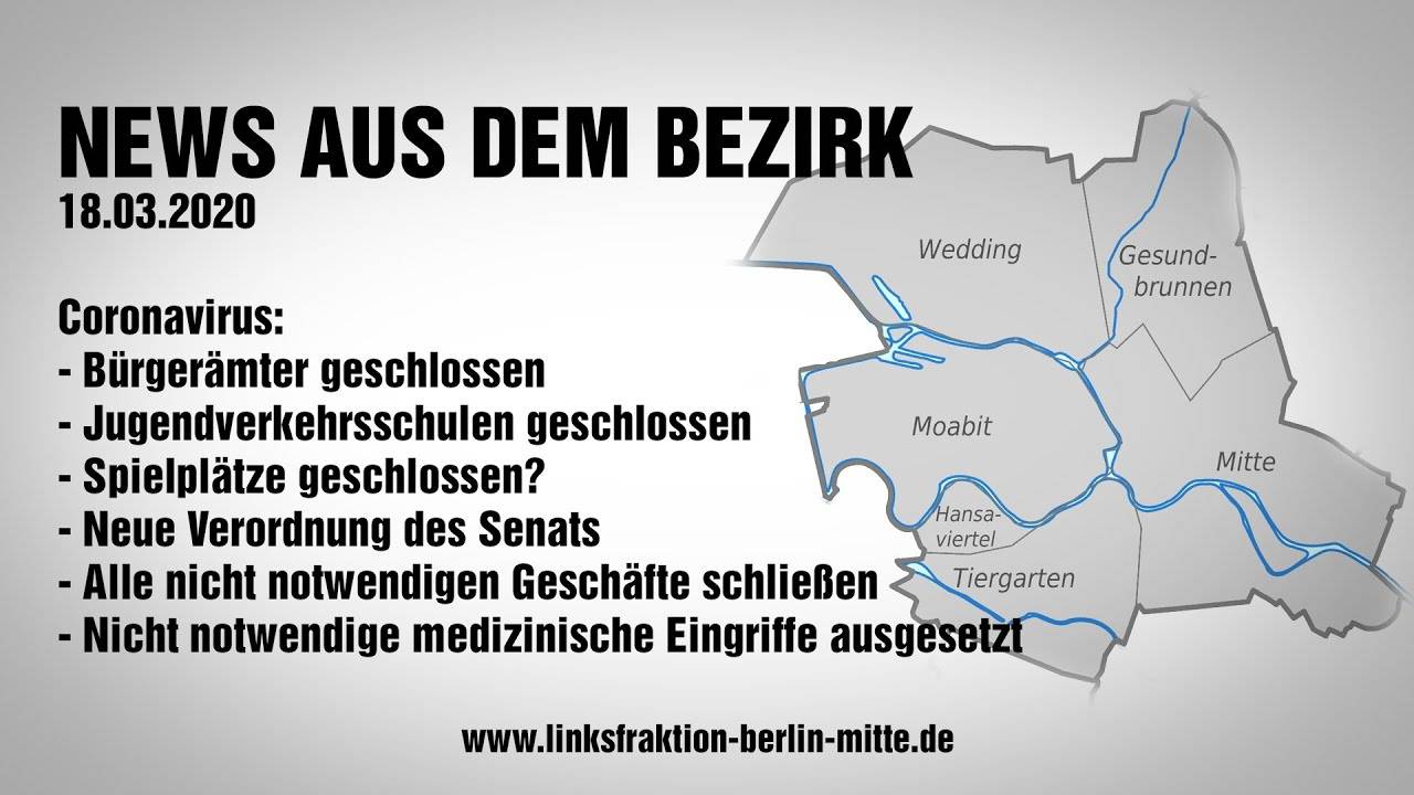 Der Coronavirus in Berlin-Mitte - News vom 18.03.2020