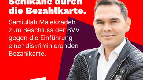 bezahlkarte "Wir sagen nein zur Schikane durch die Bezahlkarte."