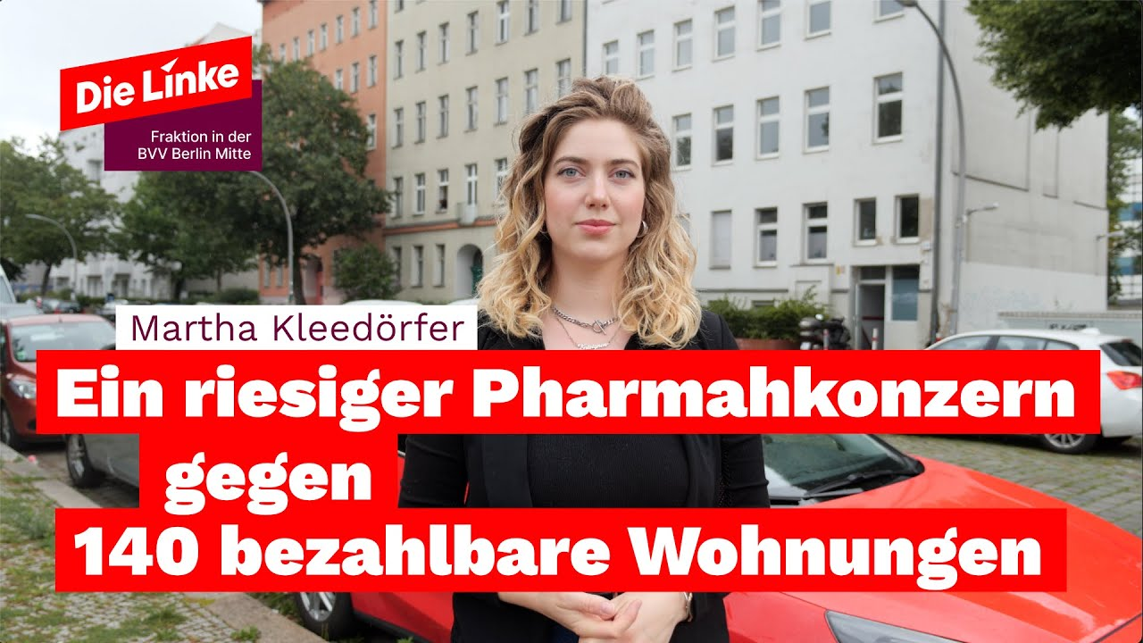 Ein riesiger Pharmakonzern gegen 140 bezahlbare Wohnungen!